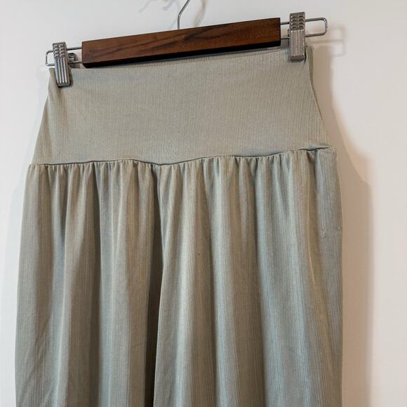 NAMA Liquid Genie Pant Emerald Green Satin Trousers Sz S - Picture 3 of 5